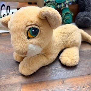 Working Purring Vintage 1993 Lion King Plush Nala Cub  Original 1993 Disney  GUC